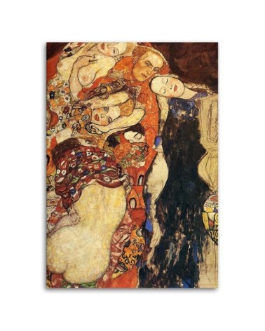 Leinwandbild - Braut und Bräutigam - G. Klimt Reproduktion | Feeby