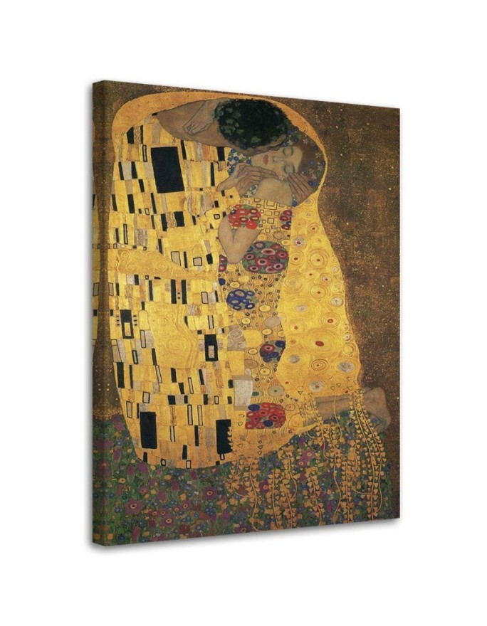 Bild auf Leinwand - Der Kuss - G. Klimt Reproduktion | Feeby