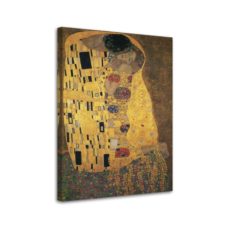 Bild auf Leinwand - Der Kuss - G. Klimt Reproduktion | Feeby
