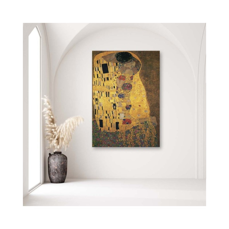 Bild auf Leinwand - Der Kuss - G. Klimt Reproduktion | Feeby