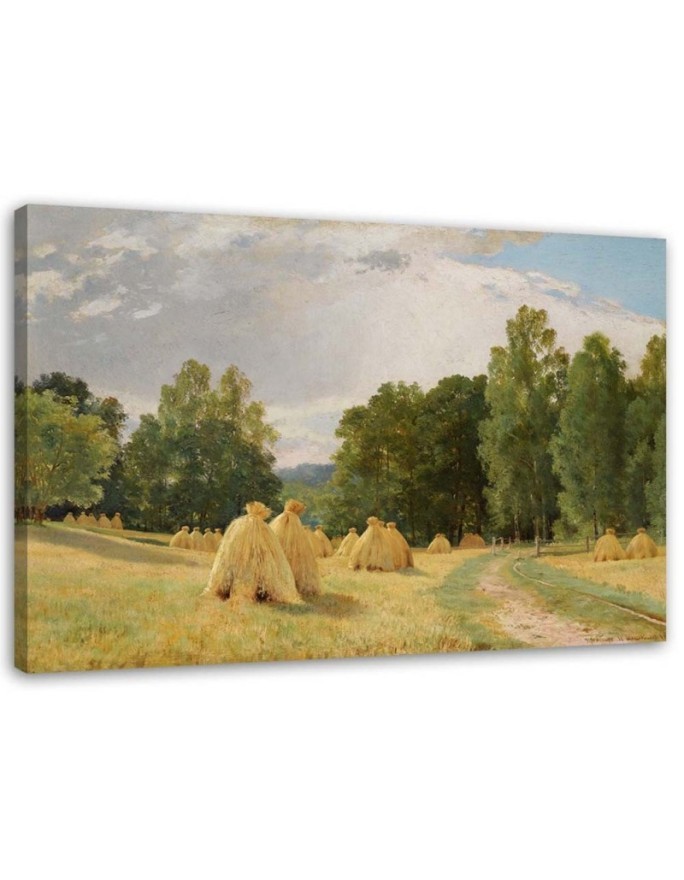 Leinwandbild - Heuschober - I. I. Schischkin Reproduktion | Feeby