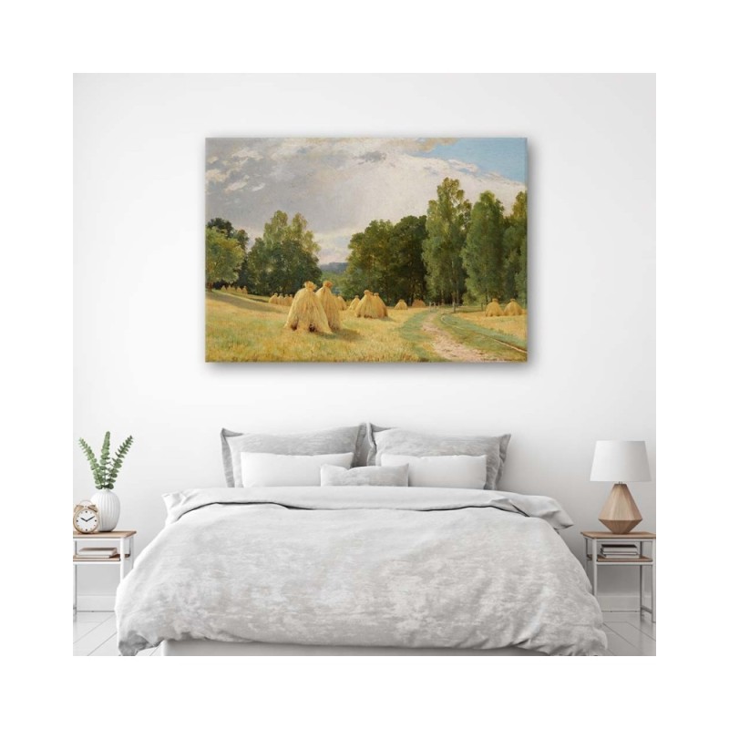 Leinwandbild - Heuschober - I. I. Schischkin Reproduktion | Feeby