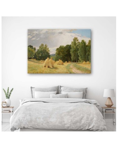 Leinwandbild - Heuschober - I. I. Schischkin Reproduktion | Feeby