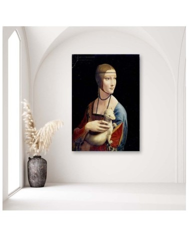 Leinwandbild - Dame mit Hermelin - Da Vinci Reproduktion | Feeby