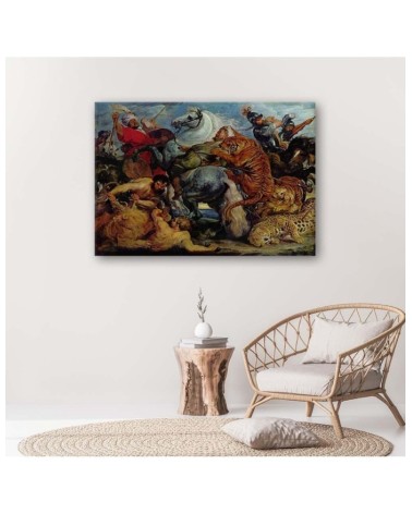 Bild - Die Jagd auf den Tiger - P. P. Rubens Reproduktion | Feeby