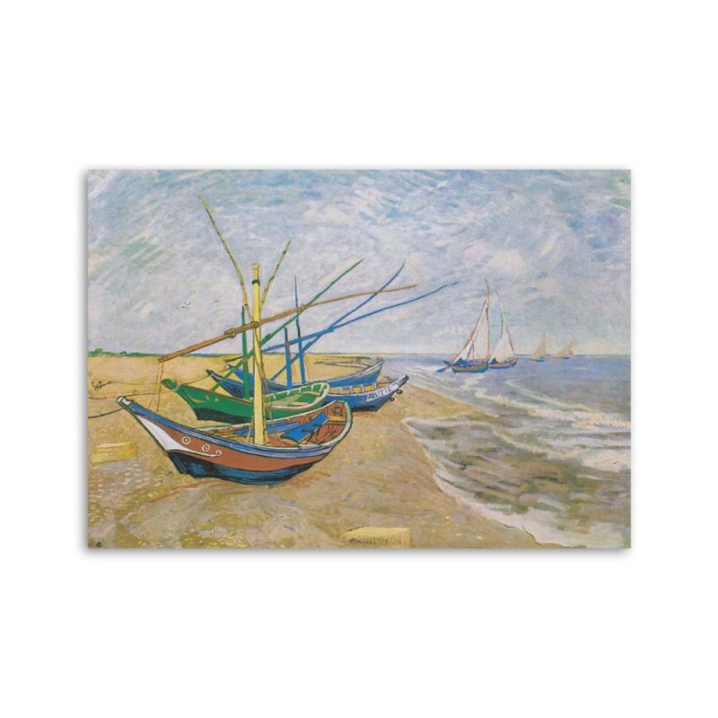 Bild - Fischerboote am Strand - V. van Gogh | Feeby