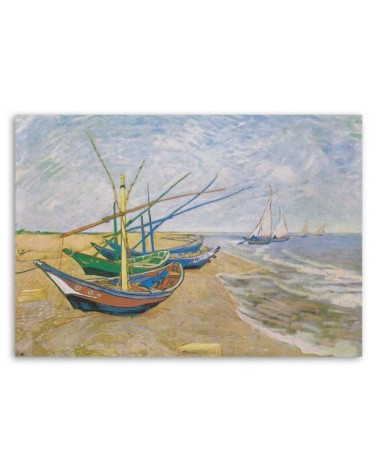 Bild - Fischerboote am Strand - V. van Gogh | Feeby