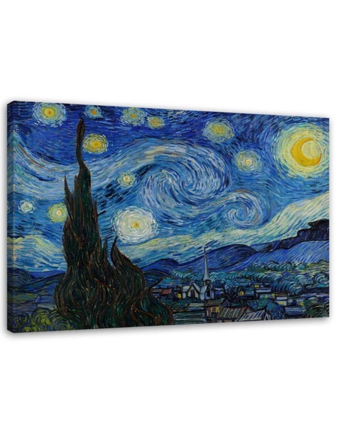 Leinwandbild - Sternennacht - V. van Gogh Reproduktion | Feeby