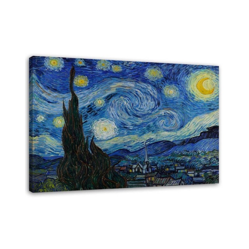 Leinwandbild - Sternennacht - V. van Gogh Reproduktion | Feeby