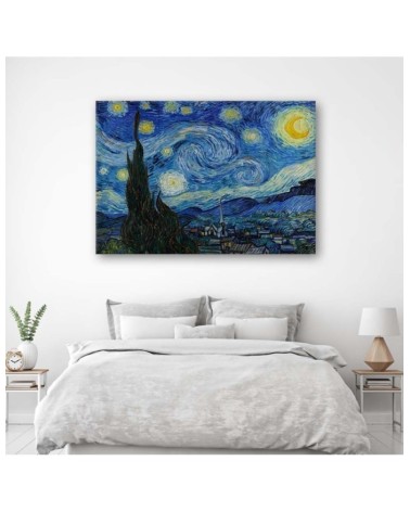 Leinwandbild - Sternennacht - V. van Gogh Reproduktion | Feeby