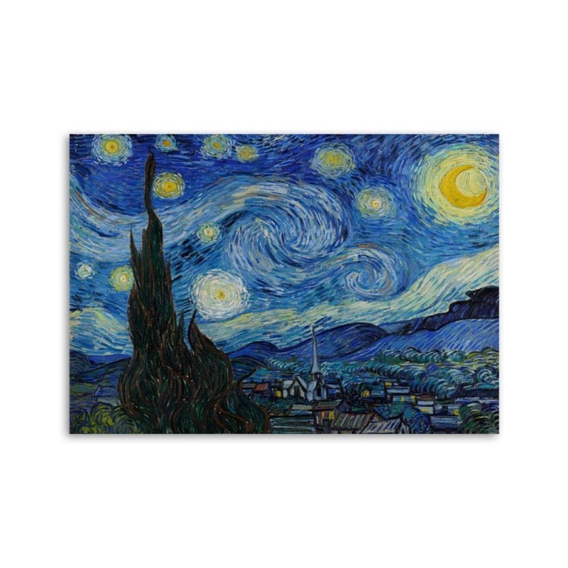 Leinwandbild - Sternennacht - V. van Gogh Reproduktion | Feeby