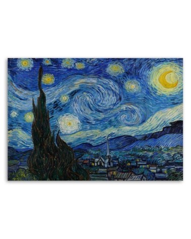 Leinwandbild - Sternennacht - V. van Gogh Reproduktion | Feeby