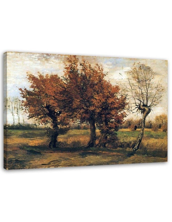 Bild - Herbstlandschaft mit vier Bäumen - V. van Gogh | Feeby
