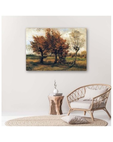 Bild - Herbstlandschaft mit vier Bäumen - V. van Gogh | Feeby