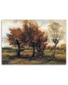 Autumn landscape with four trees V. van Gogh - Reproductions of paintings | FEEBY
