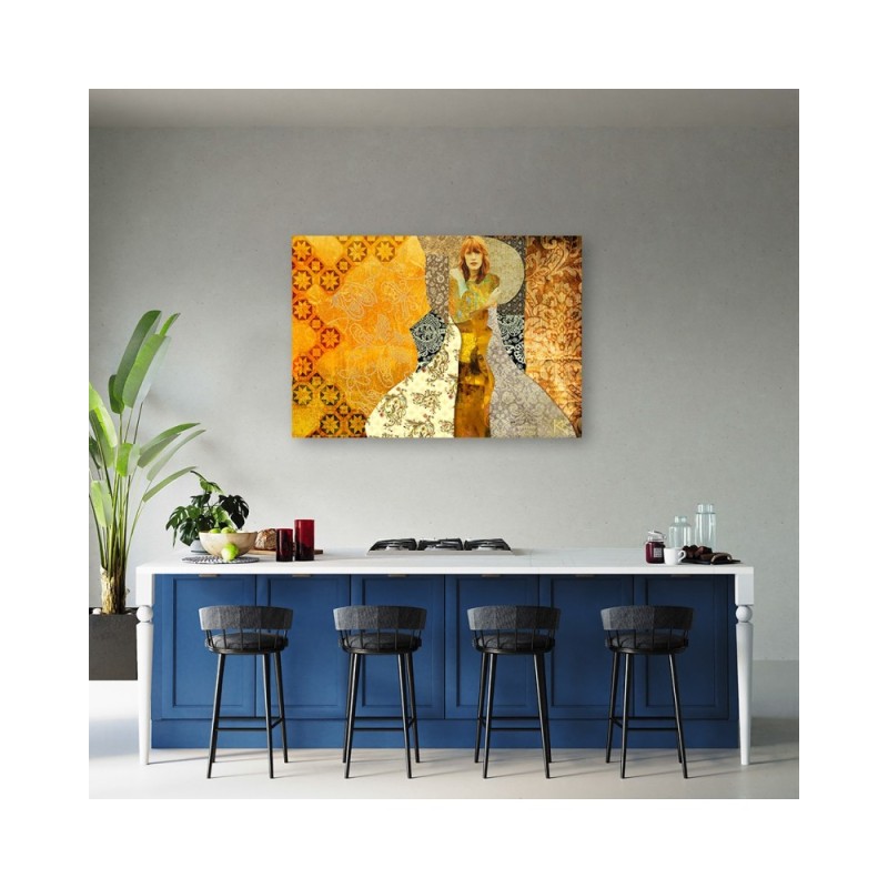 Modernes Wandbild - Gustav Klimt Frau | Feeby