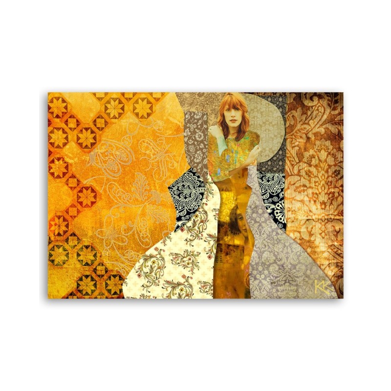 Modernes Wandbild - Gustav Klimt Frau | Feeby