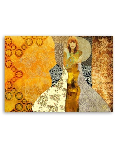 Modernes Wandbild - Gustav Klimt Frau | Feeby