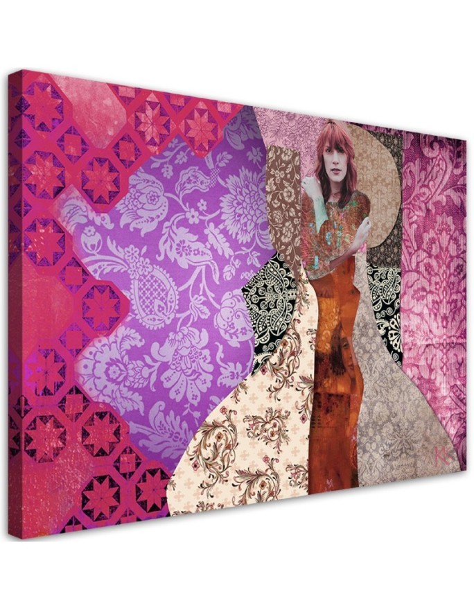 Kobieta na ozdobnym tle Gustav Klimt - Reprodukcje obrazów | FEEBY