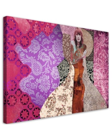 Woman an ornamental background Gustav Klimt - Reproductions of paintings | FEEBY