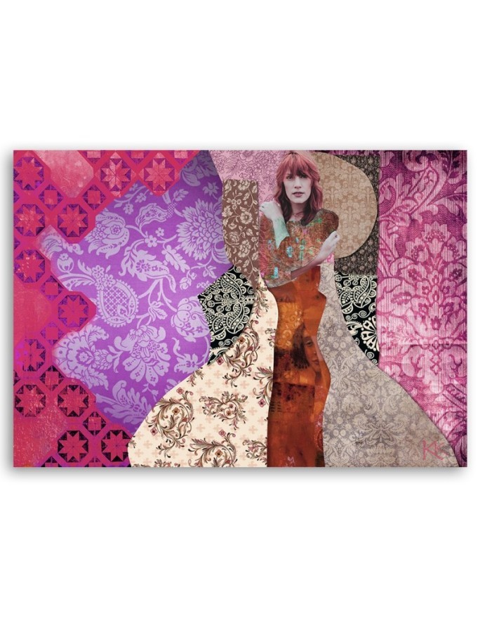 Kobieta na ozdobnym tle Gustav Klimt - Reprodukcje obrazów | FEEBY