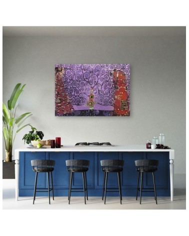 Leinwandbild - Gustav Klimt Lila Baum des Lebens | Feeby