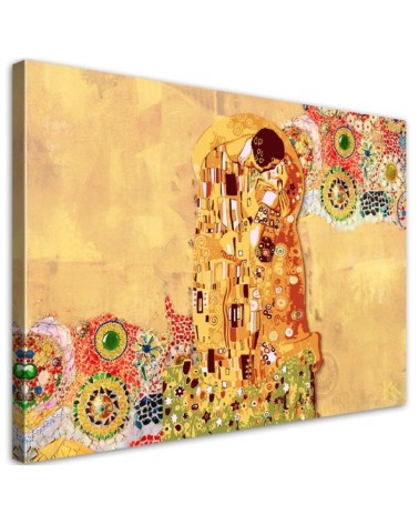 Leinwandbild modern - Klimt Erfüllung einer Frau Abstrakt | Feeby