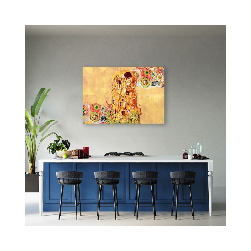 Leinwandbild modern - Klimt Erfüllung einer Frau Abstrakt | Feeby