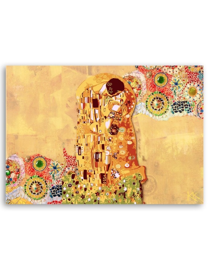 Gustav Klimt Spełnienie Kobieta Abstrakcja - Reprodukcje obrazy | FEEBY