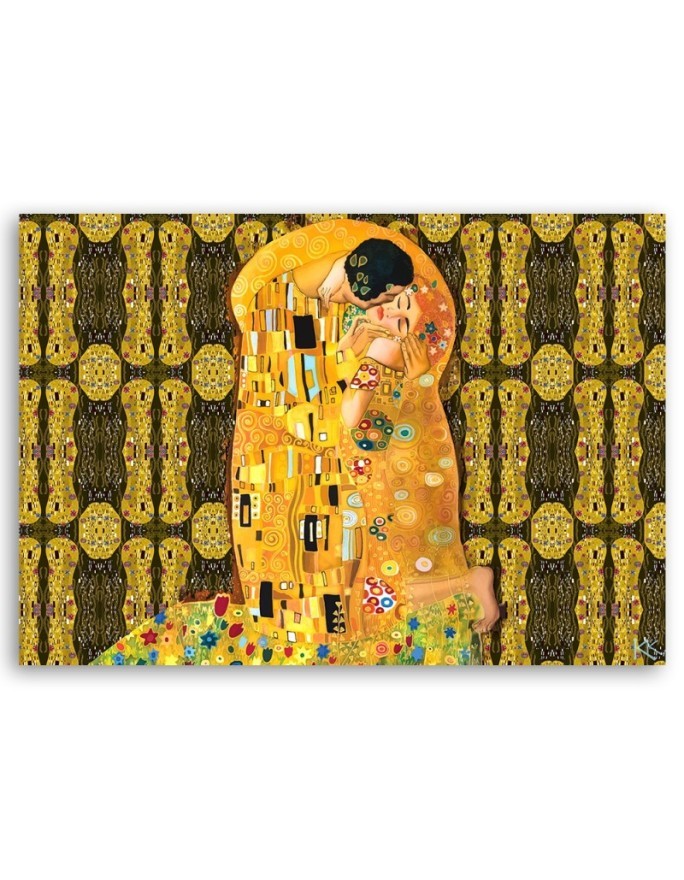 Gustav Klimt Pocałunek Kobieta Abstrakcja - Reprodukcje obrazów | FEEBY