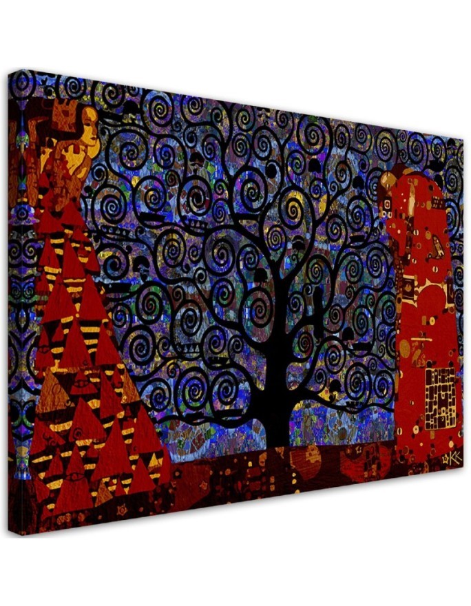 Leinwanddruck - G.Klimt Baum des Lebens Abstrakt | Feeby