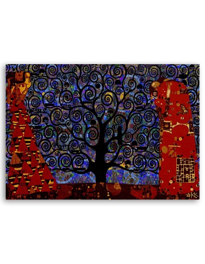 Reprodukcje obrazów - Gustav Klimt Drzewo życia abstrakcja | FEEBY