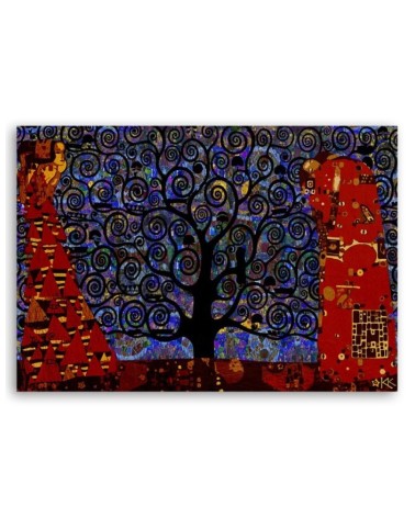 Leinwanddruck - G.Klimt Baum des Lebens Abstrakt | Feeby