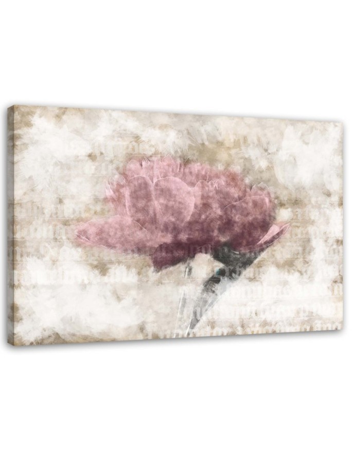 Leinwandbild - Abstrakte Blumen Shabby Chic | Feeby