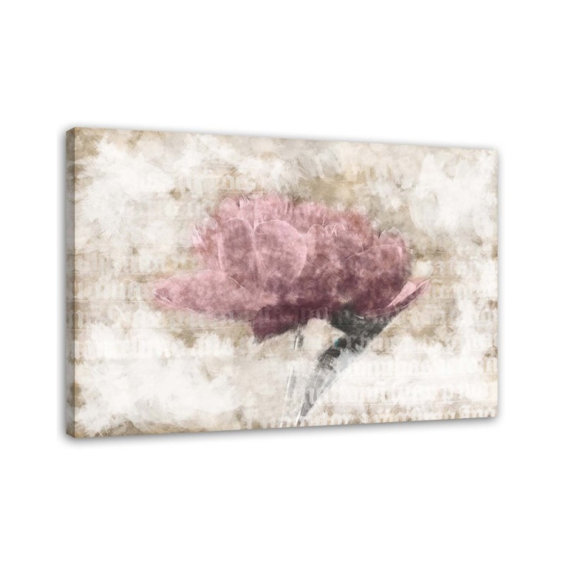 Leinwandbild - Abstrakte Blumen Shabby Chic | Feeby