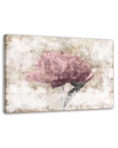 Leinwandbild - Abstrakte Blumen Shabby Chic | Feeby
