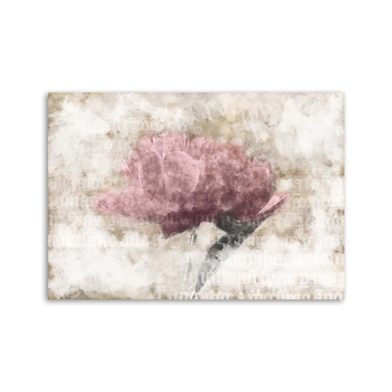 Leinwandbild - Abstrakte Blumen Shabby Chic | Feeby