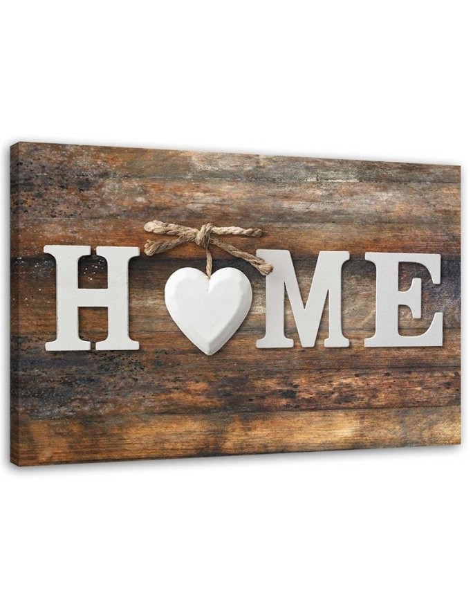 Leinwanddruck - Home Herz Retro | Feeby