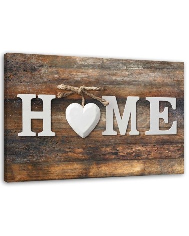 Leinwanddruck - Home Herz Retro | Feeby