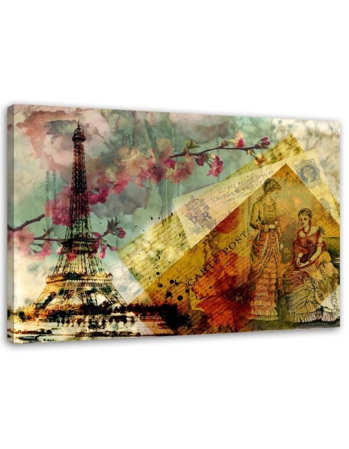 Leinwandbild modern - Postkarte aus Paris | Feeby