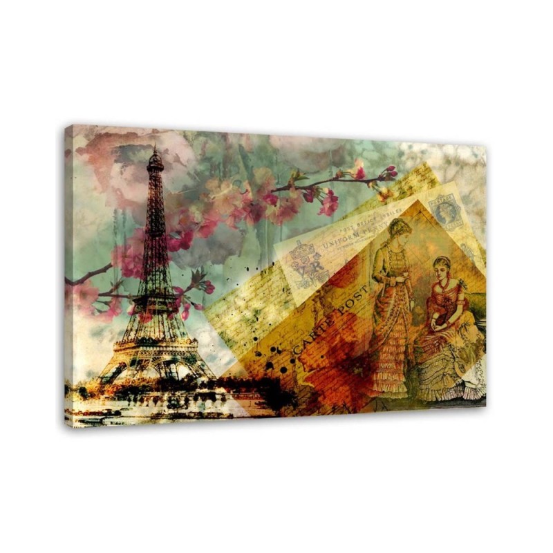 Leinwandbild modern - Postkarte aus Paris | Feeby