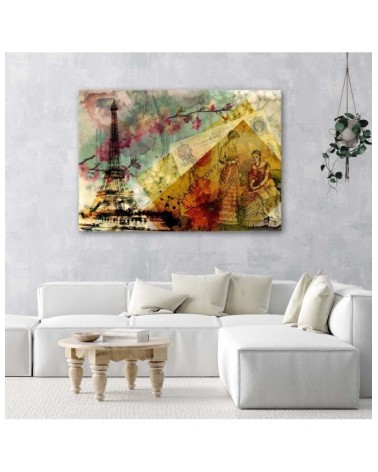 Leinwandbild modern - Postkarte aus Paris | Feeby