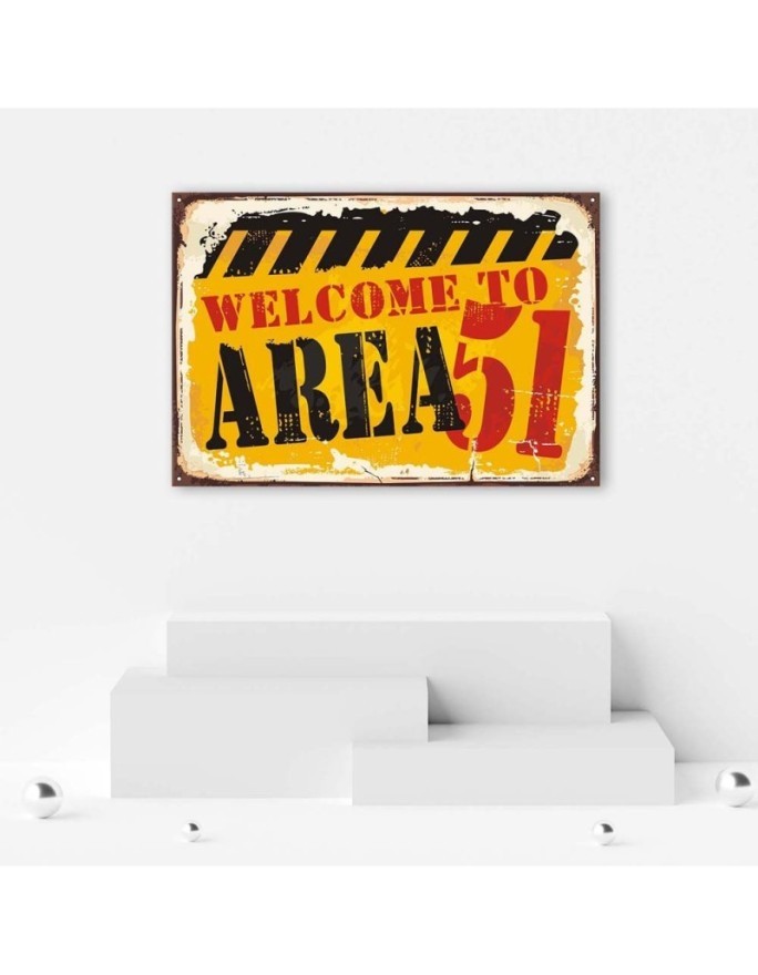 Obraz do salonu - Retro szyld area 51 | FEEBY