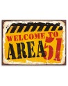 Obraz do salonu - Retro szyld area 51 | FEEBY