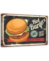 Obrazy do kuchni - Szyld retro burger | FEEBY