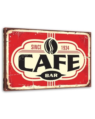 Canvas prints for cafes - Retro coffee bar | FEEBY