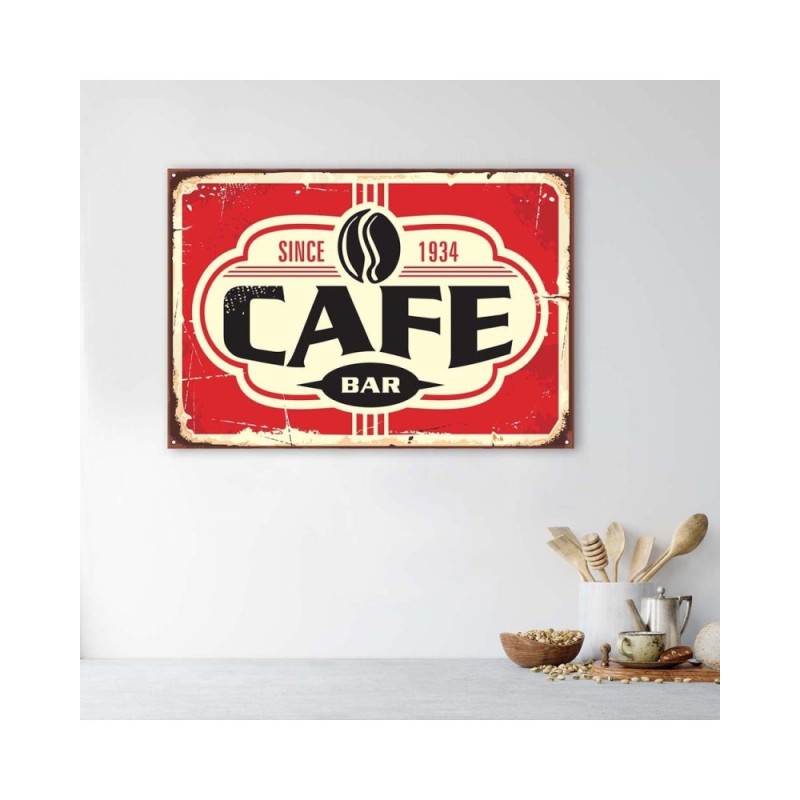 Modernes Wandbild - Retro-Kaffeebar | Feeby