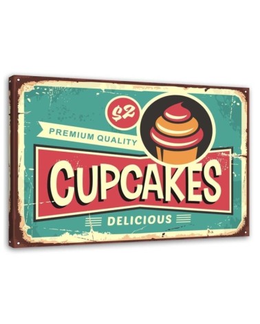 Bild auf Leinwand - Muffin-Schild | Feeby