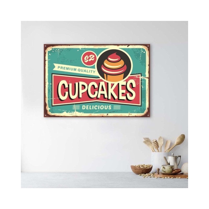 Bild auf Leinwand - Muffin-Schild | Feeby