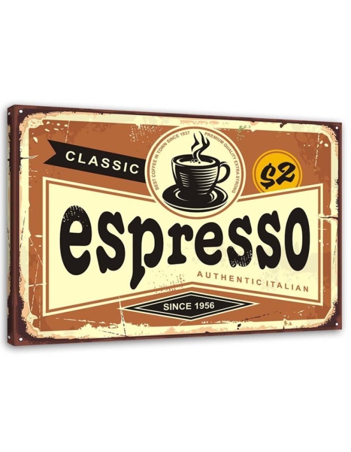 Leinwandbild modern - Espresso-Schild | Feeby